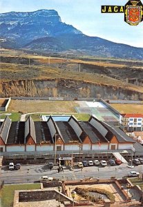 Vista exterior del Pabellon de Hielo Alto Aragon Spain 1978 