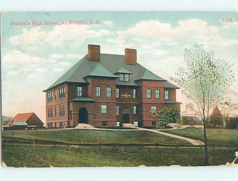 Corner Wear Divided-Back HIGH SCHOOL Newport New Hampshire NH k0576