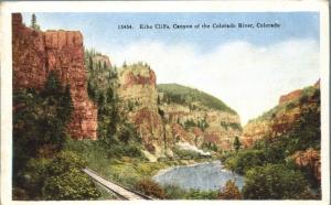 Echo Cliffs and Steam Train - Canyon of the Colorado River CO, Colorado - Linen