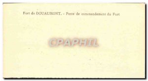 Old Postcard Fort Douaumont Fort Command Post Army