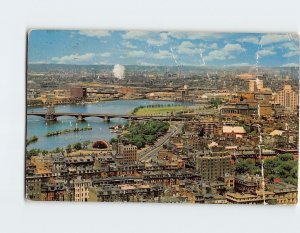 Postcard - Charles River Basin From John Hancock Building - Massachusetts