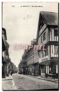 Postcard Old Bayeux Rue Saint Martin