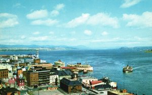 Vintage Postcard De La Terrasse Dufferin Vous Voyez Un Des Plus Beaux Panoramas