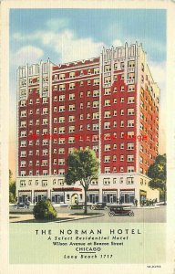 8 Linen Postcards, Chicago Illinois, Hotels-Palmer House-Norman-Morrison-Hilton