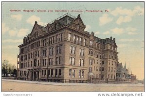 Pennsylvania Philadelphia German Hospital Girard And Corinthian Avenue 1915
