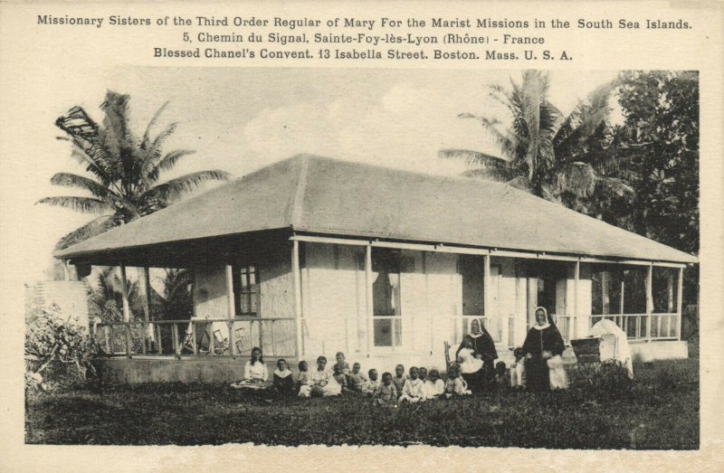 PC CPA SAMOA, PACIFIC, MISSIONARY SISTERS, Vintage Postcard (b19434)