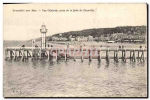 Postcard Old Lighthouse Trouville sur Mer General view taken from the jetty D...