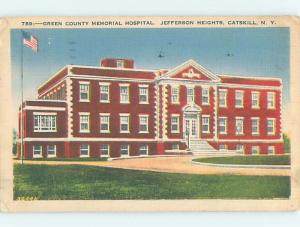 Linen HOSPITAL SCENE Catskill New York NY W3095