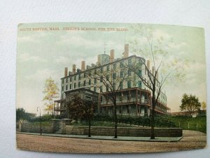 Vintage Postcard 1910's Perkin's School for the Blind South Boston MA Mass