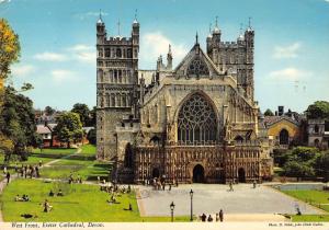 B103063 west front exeter cathedral devon    uk