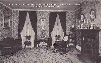 Illinois Chicago Replica of Lincoln Parlor Lincoln Home Chicago Historical So...