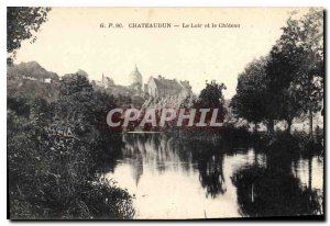 Old Postcard Chateaudun Le Loir and Chateau