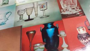 Group Of 11 Glassware China Corning Museum New York Vintage Postcards K26688