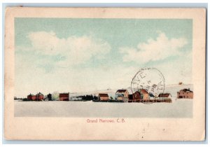 c1930's View of Houses Grand Narrows Cape Breton Nova Scotia Canada Postcard