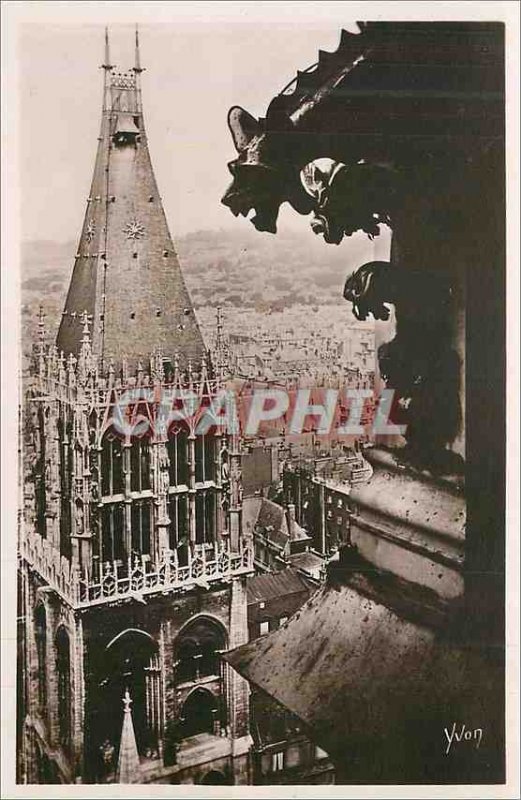 Modern Postcard Rouen (Seine INFRE) La Tour Saint Romain