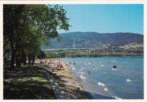 Canada British Columbia Penticton Beach Scene