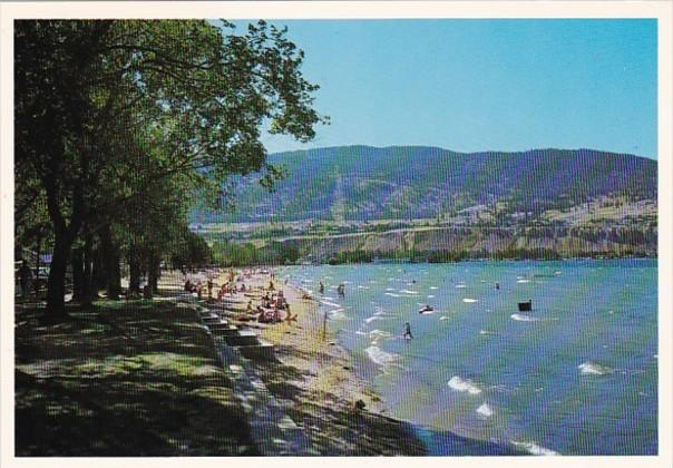 Canada British Columbia Penticton Beach Scene