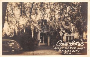 Panama City Florida Cove Hotel Doorway Real Photo Postcard AA65968