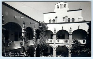 RPPC SAN MIGUEL de ALLENDE, Mexico ~Hotel POSADA de SAN FRANCISCO 1950s Postcard