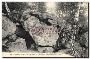 Postcard Old Cave Mallena Forest of Fontainebleau Caves Mont Ussy