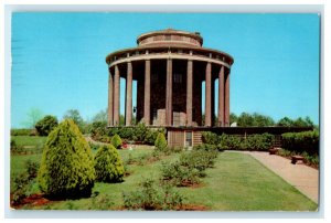 1957 Vestavia Temple and Gardens, Birmingham Alabama AL Cancel Postcard