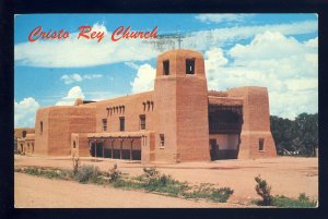 Santa Fe, New Mexico/NM Postcard, Cristo Rey (Christ The King) Church, 1962!