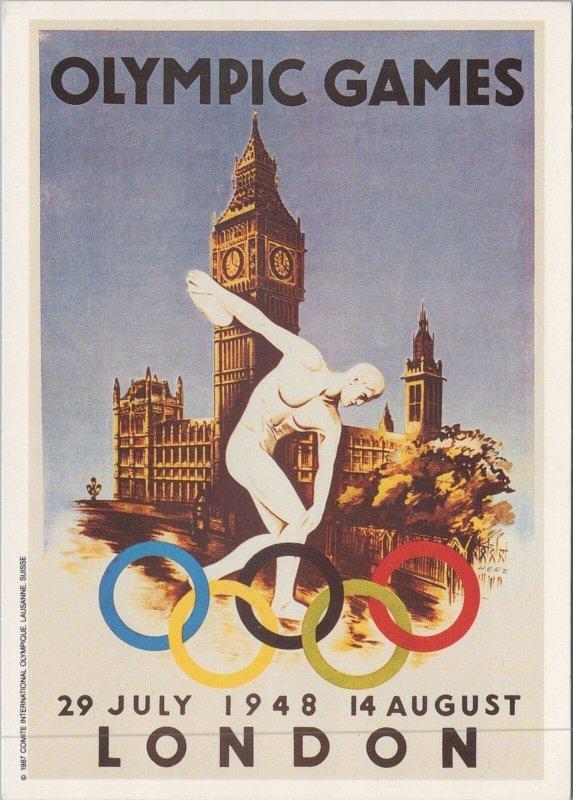 Sports Postcard - Olympic Games, London 1948 - Ref.RR16483