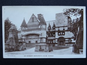 Hertfordshire BUSHEY HEATH Sir Herbert Herkomer's House c1919 RP Postcard