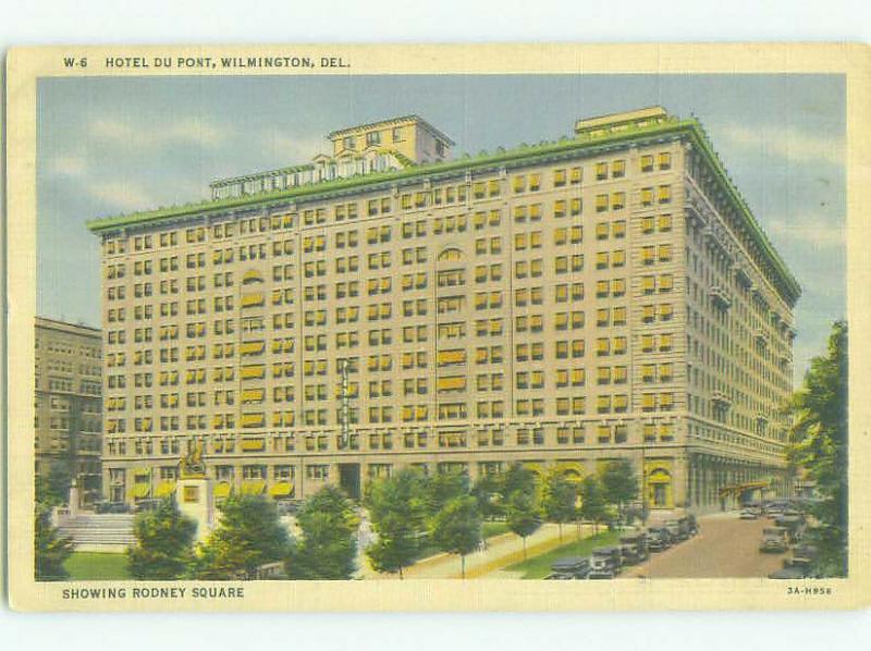 Unused Linen DUPONT HOTEL Wilmington Delaware DE hr7291