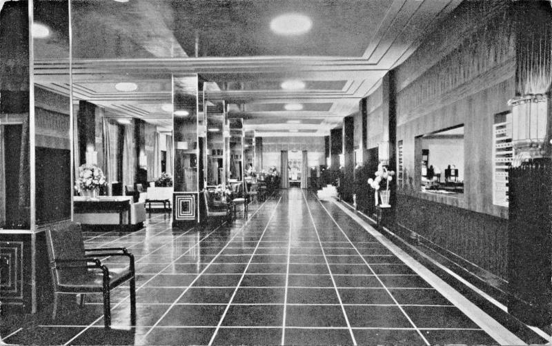 WASHINGTON DC~HOTEL RALEIGH NEW MODERN LOBBY-PENNSYLVANIA AVE @ 10th. POSTCARD