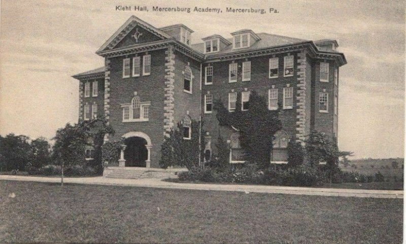 Postcard Kiehl Hall Mercersburg Academy Mercersburg PA