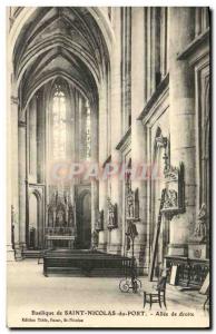 Old Postcard Basilica of Saint Nicolas du Port Allee Right