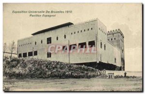 Old Postcard Brussels World Expo 1910 Spanish Pavilion (Spain Espana Spain)