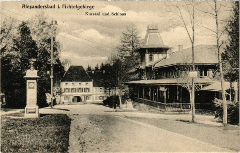 CPA AK Alexandersbad - Kursaal und Schloss GERMANY (965179)