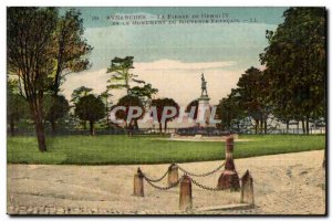 Old Postcard Avranches La Pierre Henri and Monument Du Souvenir French