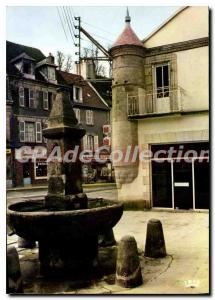 Postcard Modern Aubusson capital of Spain's Fountain Place tapestry