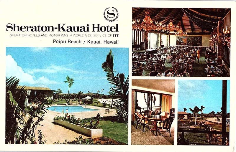 Postcard HOTEL SCENE Kauai Hawaii HI AI9741