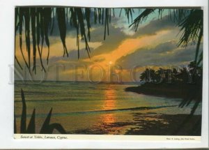 470884 Cyprus Larnaca Sunset at Tekke Old postcard