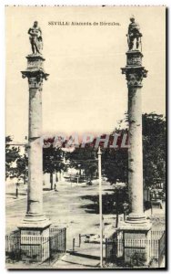 Old Postcard Sevilla Almeda Hercules