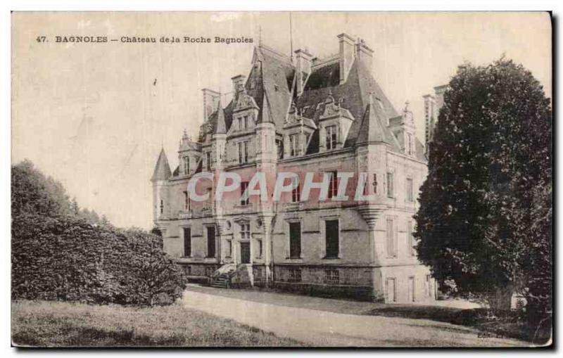 Postcard Old Cars Chateau de la Roche Cars