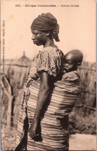 Senegal Dakar Woman Wolof Native Vintage Postcard 05.30