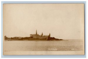 c1920's A View Of Castle Elsinore Denmark RPPC Photo Unposted Vintage Postcard 
