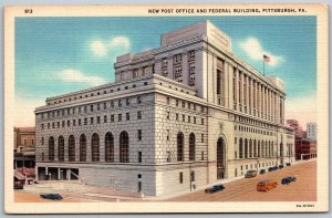 Vtg Pittsburgh Pennsylvania PA Post Office & Federal Building 1930s Postcard