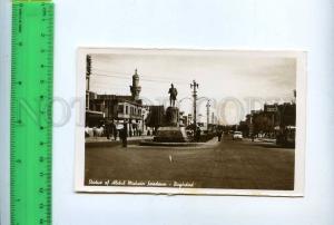 204381 IRAQ BAGHDAD Abdul Muhsin Saadoun statue old postcard