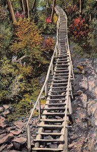 Miners  Falls  Ladder In The Land Of Hiawatha Northern Michigan MI 