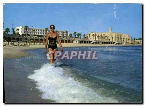 Postcard Modern Tunisia Monastir Hotel Esplanade Beach Ribat