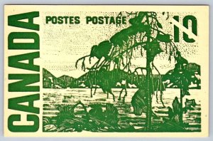 Jack Pine By Tom Thompson, 1971 Canada 10 Cent Stamp, Vintage Chrome Postcard