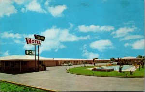 USA The Dunes Motel Corpus Christi Texas Chrome Postcard C035