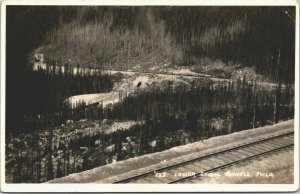Canada Lower Spiral Tunnel Field Vintage RPPC 01.41