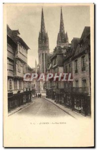 Old Postcard Quimper The Kereon street
